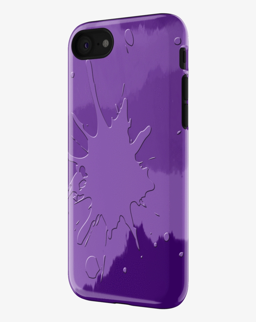 Ksh, Iphone7 Case, Purple Splash - Mobile Phone Case, transparent png #5857371