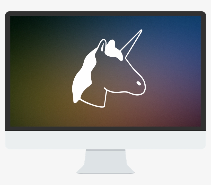 Unicorn - Monitor Unicorn, transparent png #5857586