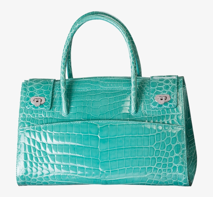 Crocodile Leather Droplet Handbag, transparent png #5858363