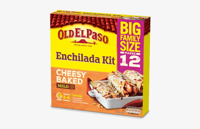 Cheesy Baked Enchilada Kit - Old El Paso Cheesy Baked Enchilada Kit, transparent png #5858674