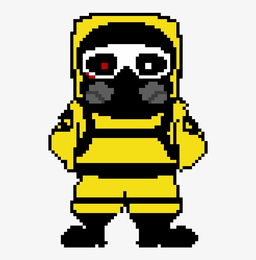 Hazmat Cross Sans Sprite - Cross Sans Pixel Art Maker, transparent png #5859127