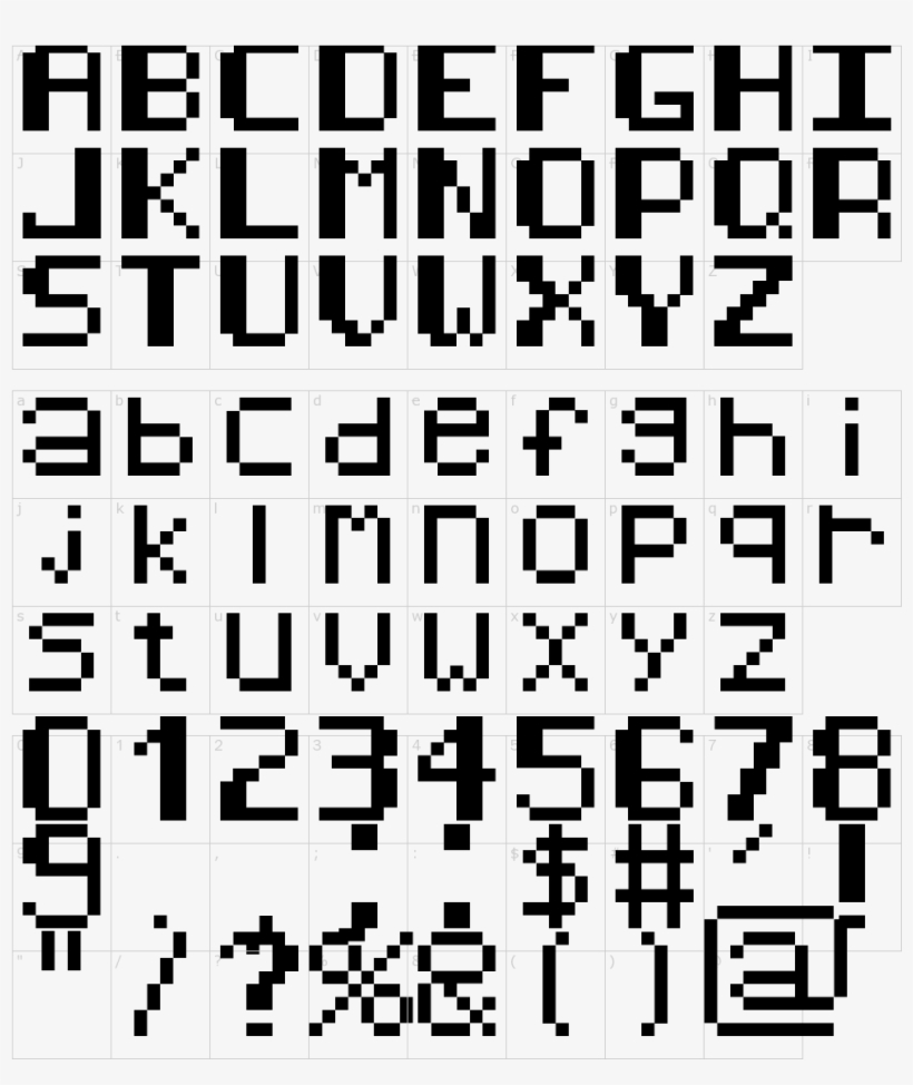 Clip Art Font Characters - 8 Bit K, transparent png #5859424