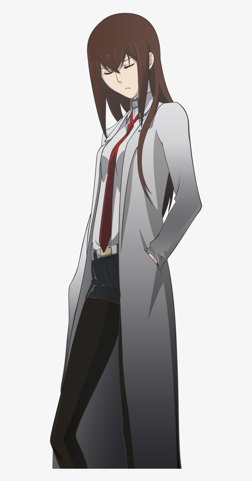 Makise Kurisu - Steins Gate Anime Wall Print Poster Decor 32x24, transparent png #5859865