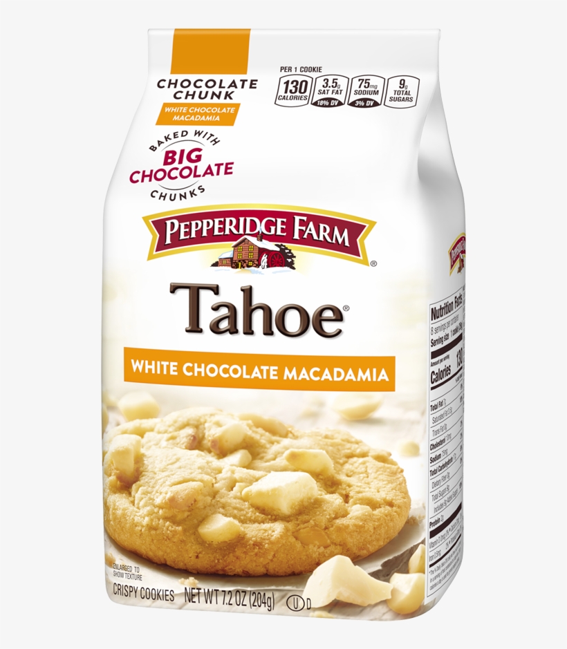 Pepperidge Farm White Chocolate Macadamia Cookies, transparent png #5859982