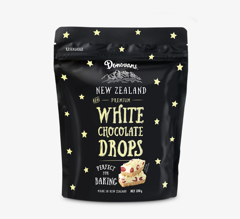 Selected White Chocolate Drops 250g - Dark Chocolate Couverture - 500g, transparent png #5860224