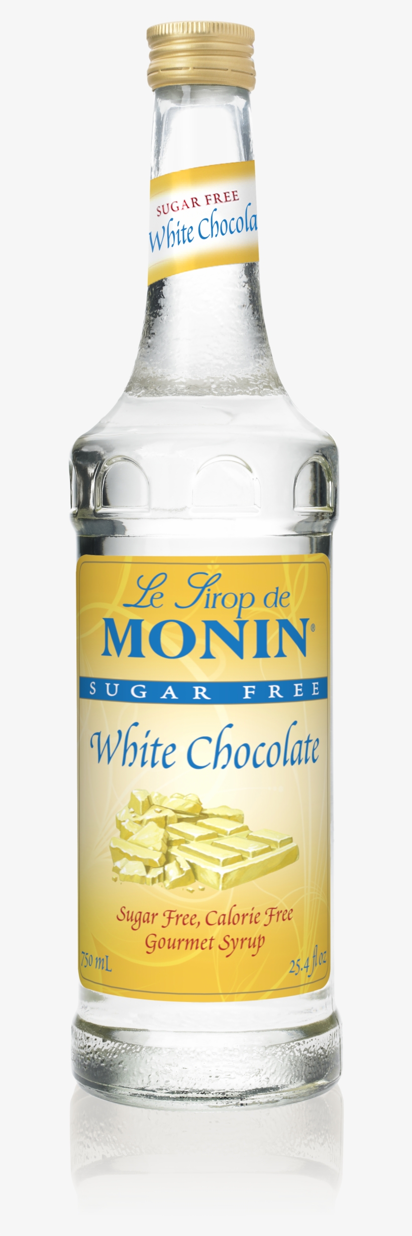 750 Ml Sugar Free White Chocolate Syrup - Monin White Chocolate Sugar Free Syrup 750 Ml, transparent png #5860285