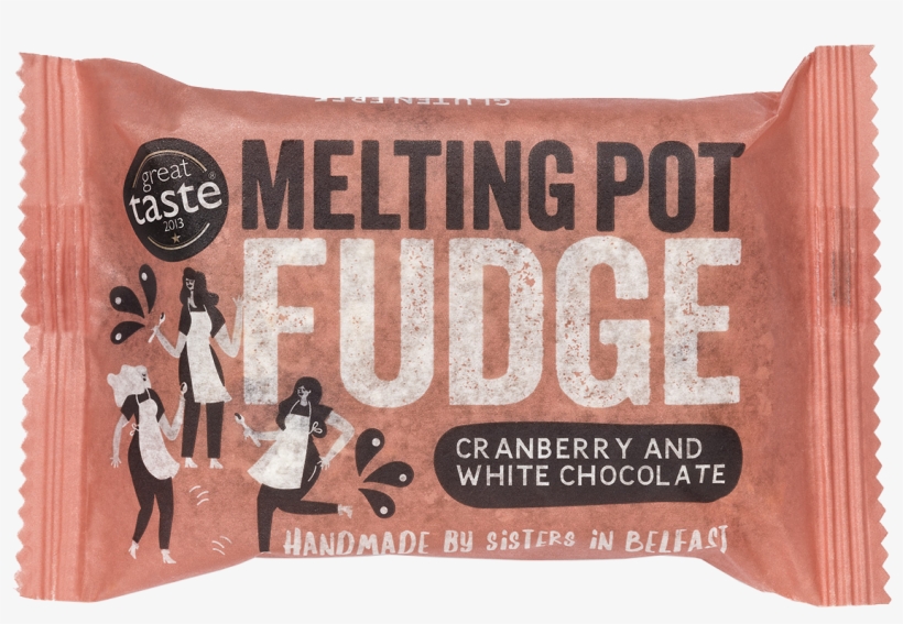 Handmade Cranberry & White Chocolate Fudge - Fudge, transparent png #5860397