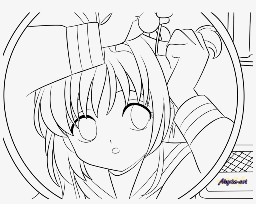 Anime Lineart Sakura Card Captor - Sakura Card Captor Lineart, transparent png #5862387