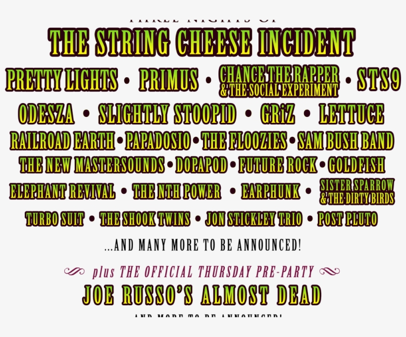 Suwannee Hulaween Announces Incredible Initial Lineup - Circle, transparent png #5862709