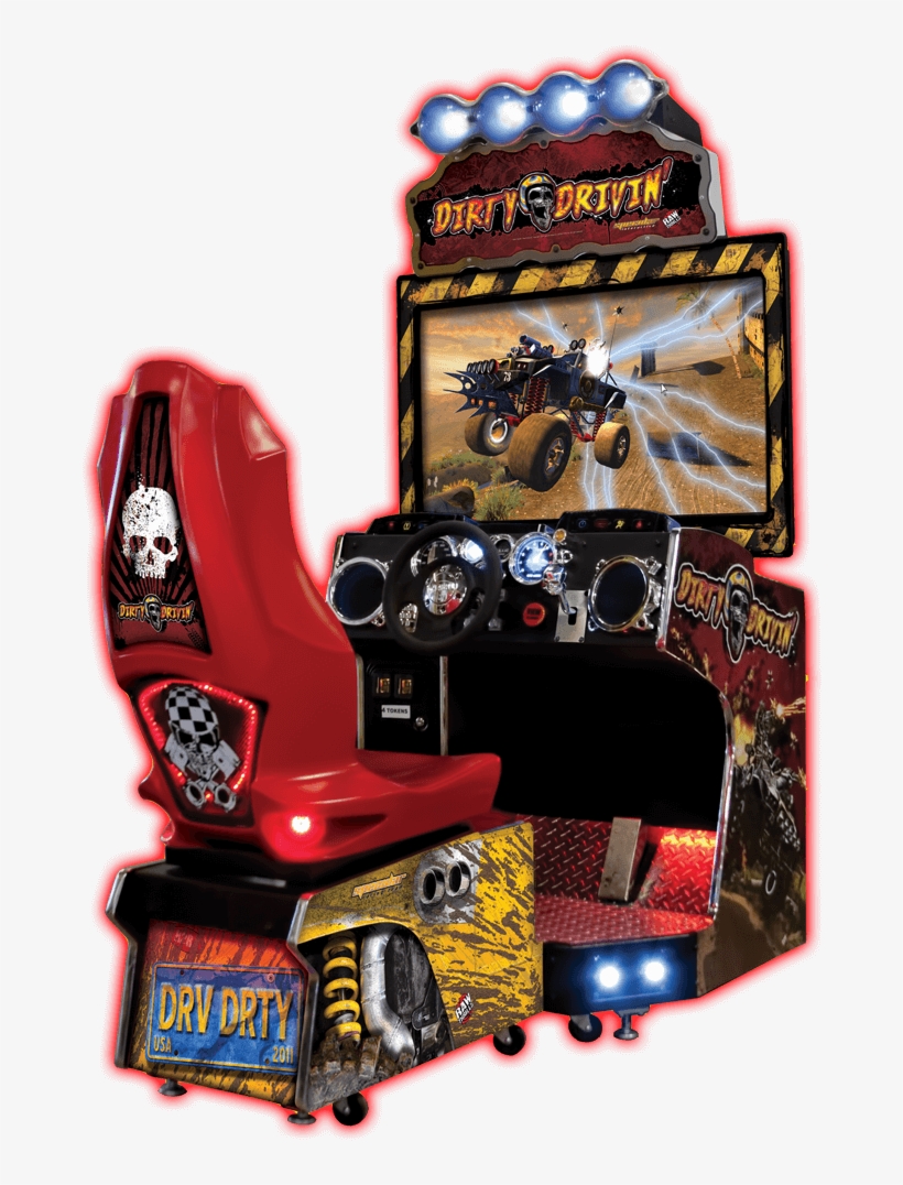 Dirty Drivin Arcade - Arcade Nascar Driving Simulator, transparent png #5863016