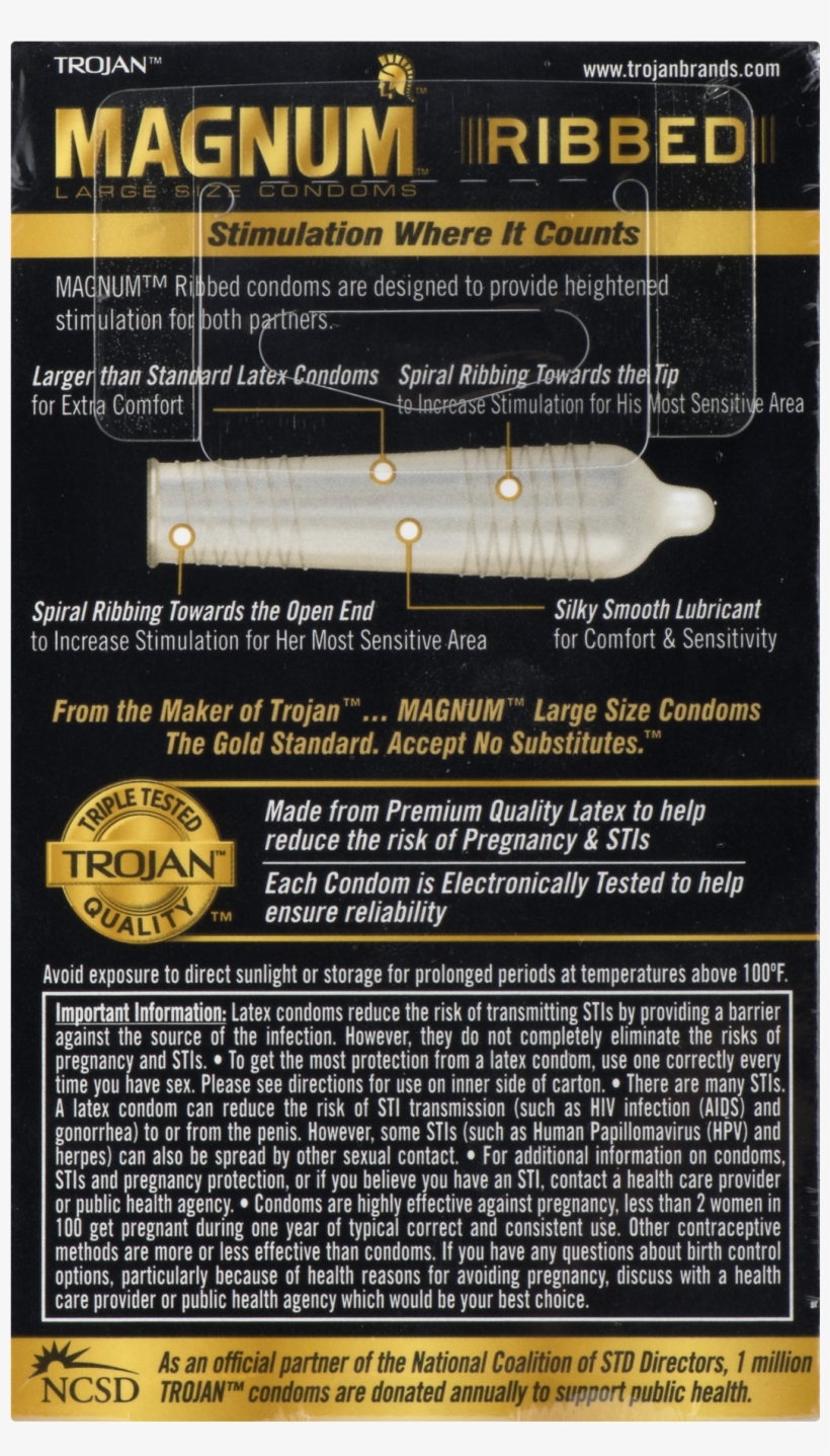 Trojan Magnum Bareskin, transparent png #5863429