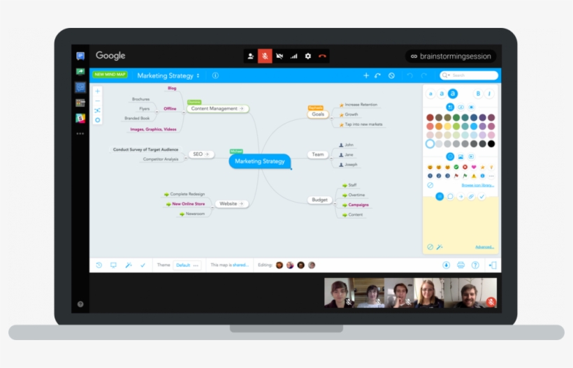 Mind Mapping In Google Hangouts - Gantt Chart, transparent png #5863599