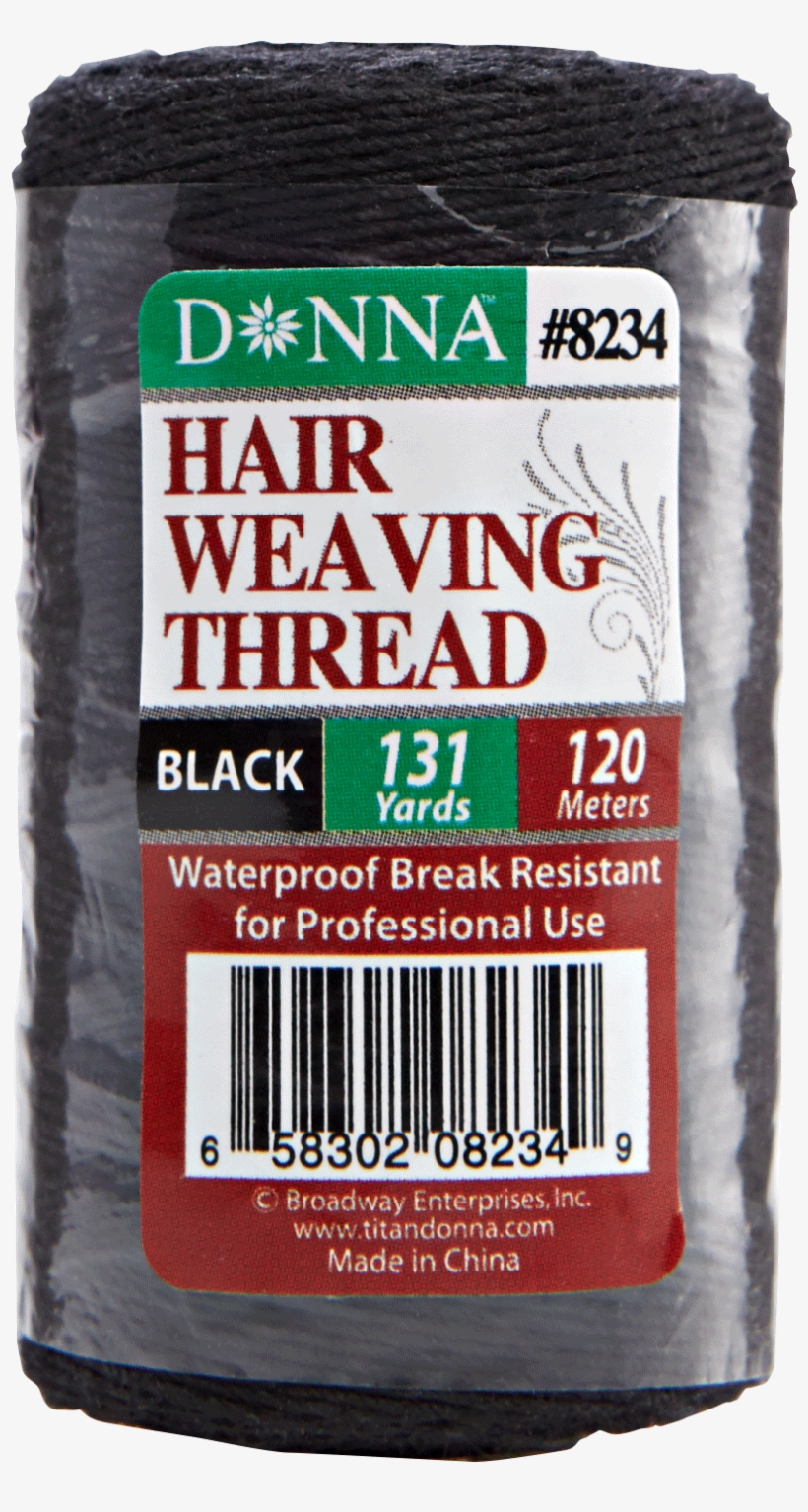 Donna Karan Black 131 Yard Hair Weaving Thread, transparent png #5863926