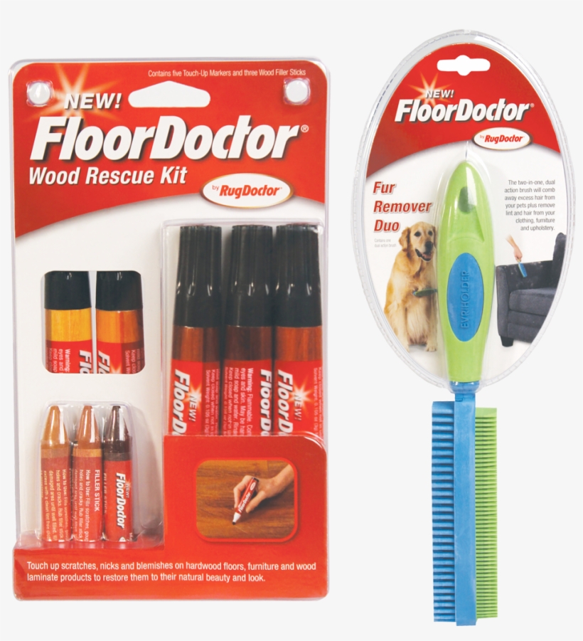 Fur & Scratch Removal Kit - Floor Doctor Fur Remover Duo By Rug Doctor, Duel Action, transparent png #5865454