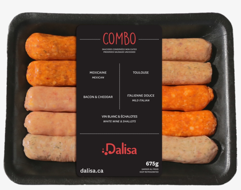 Saucisses Combo 5 Saveurs - Saucisse Dalisa, transparent png #5866391