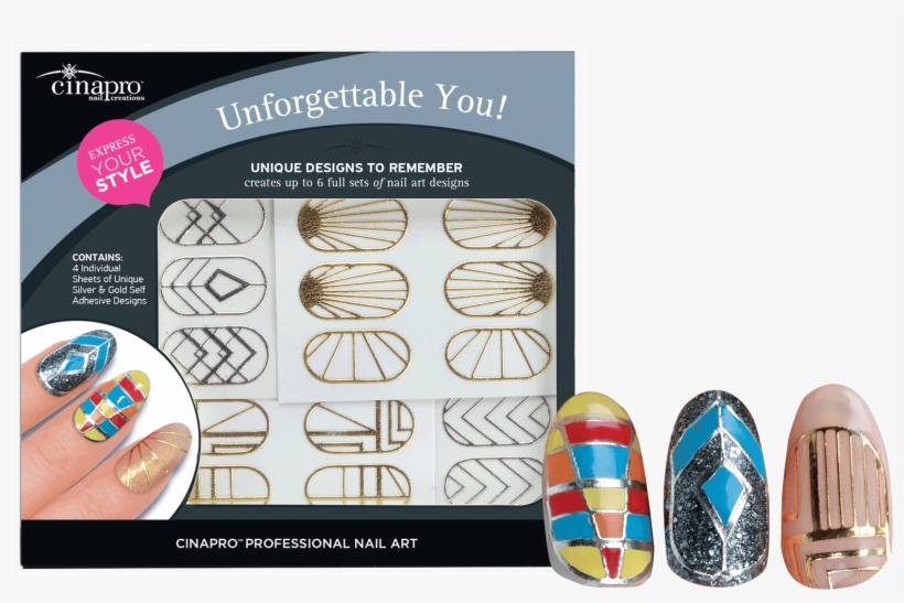 Cinapro Unforgettable You Nail Art Kit, transparent png #5867395