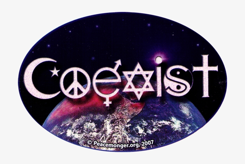 Wa144 - Coexist - Window Sticker - Coexist Bumper Sticker, transparent png #5867397
