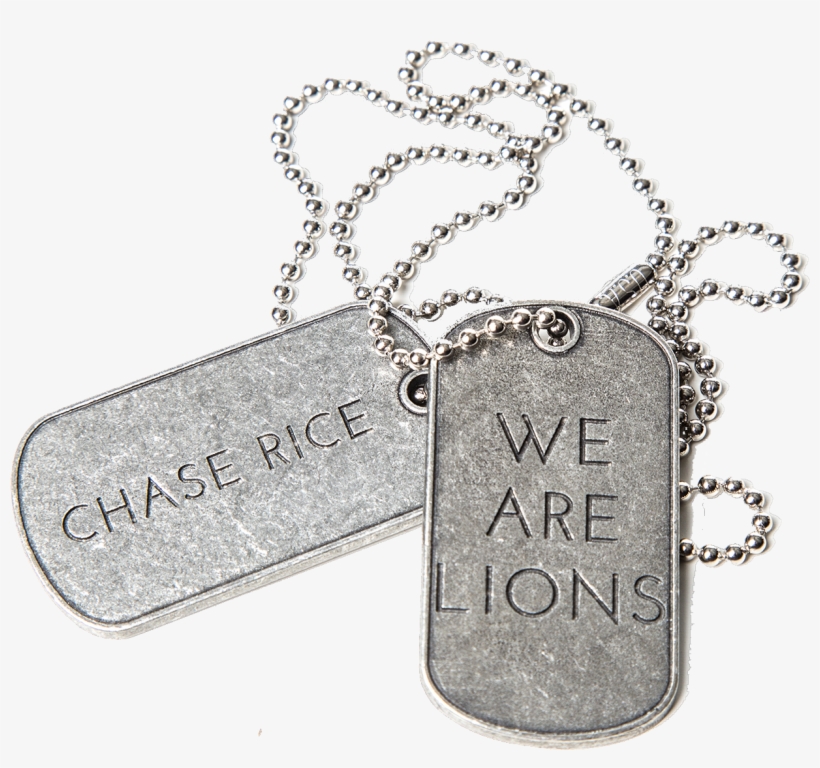 We Are Lions Dog Tag Necklace - Chase Rice Dog Tag Necklace, transparent png #5868151