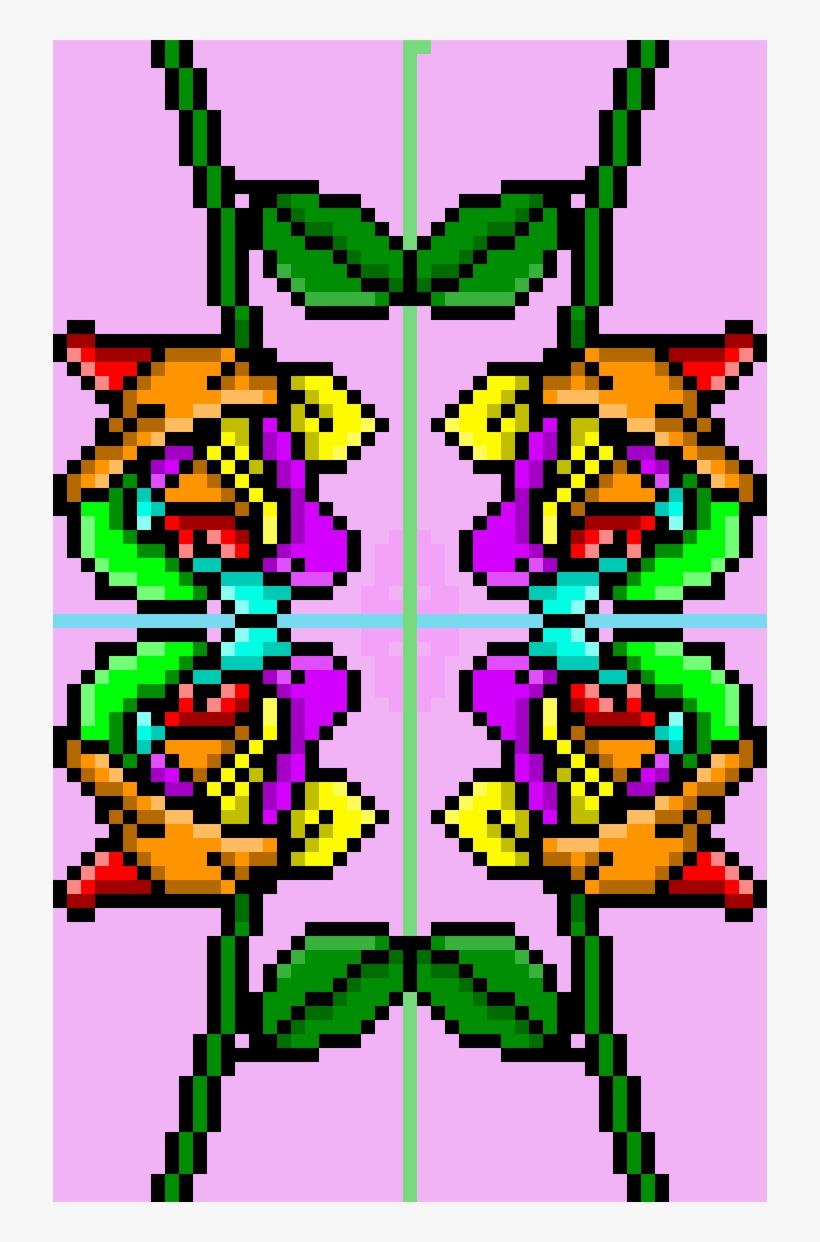 4 Times Reflected Rainbow Rose - Rainbow Rose, transparent png #5868471