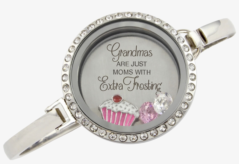 Grandma's Have Extra Frosting Bangle Bracelet - Love My Policeman Charm Necklace, transparent png #5869245