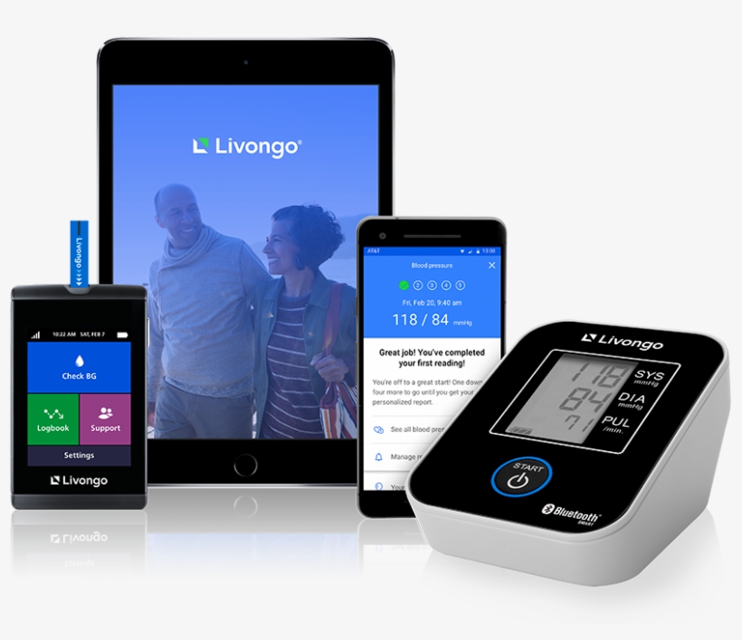 Livongo Blood Pressure Monitor - Smartphone, transparent png #5869408