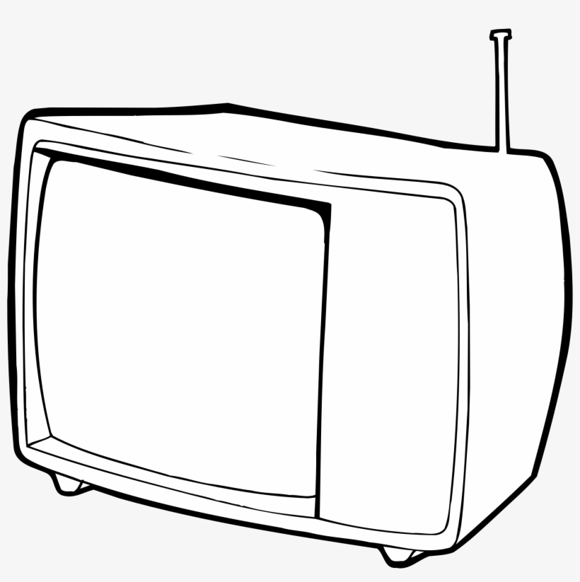 Png Stock Clipart - Outline Of A Tv, transparent png #5870221
