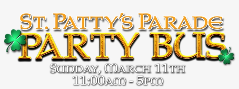 Patty's Parade Party Bus Motor Coach Party Buses To - Orange, transparent png #5871060