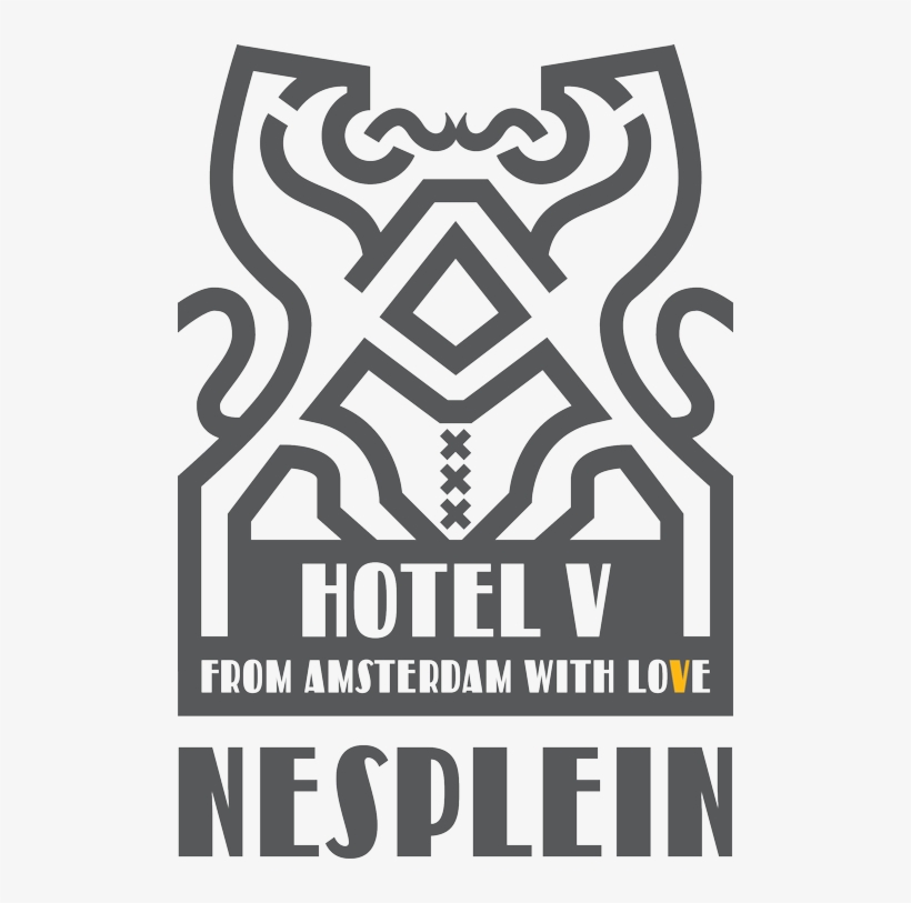 The Creative Logo Of Hotel V Nesplein In Amsterdam - Hotel V Nesplein, transparent png #5871325