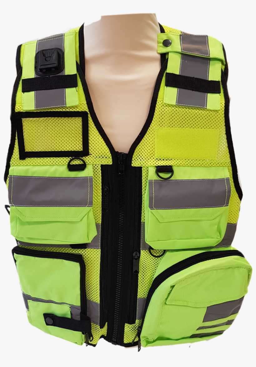 Tactical Vest Yellow - Vest, transparent png #5871802