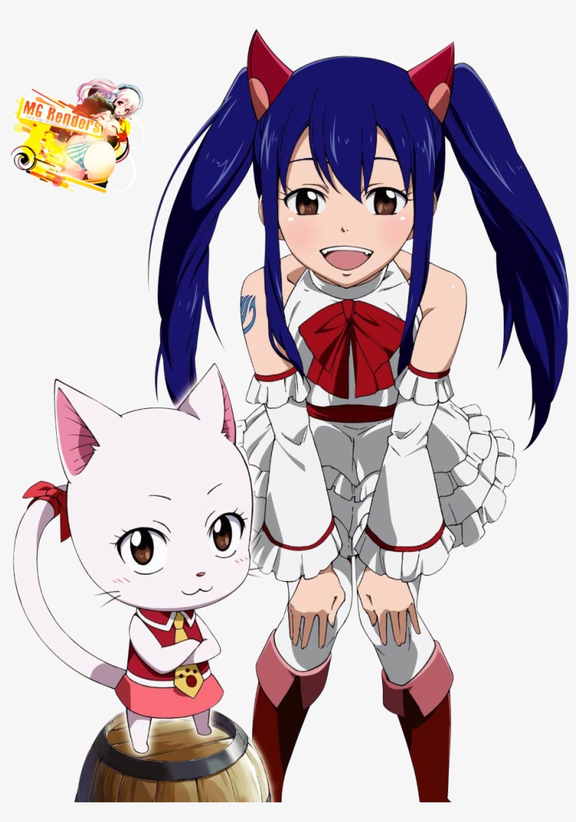 Wendy Marvell & Charle Render Pegatinas, Anime, Coches - Wendy Y Charle Fairy Tail Hentai, transparent png #5871851