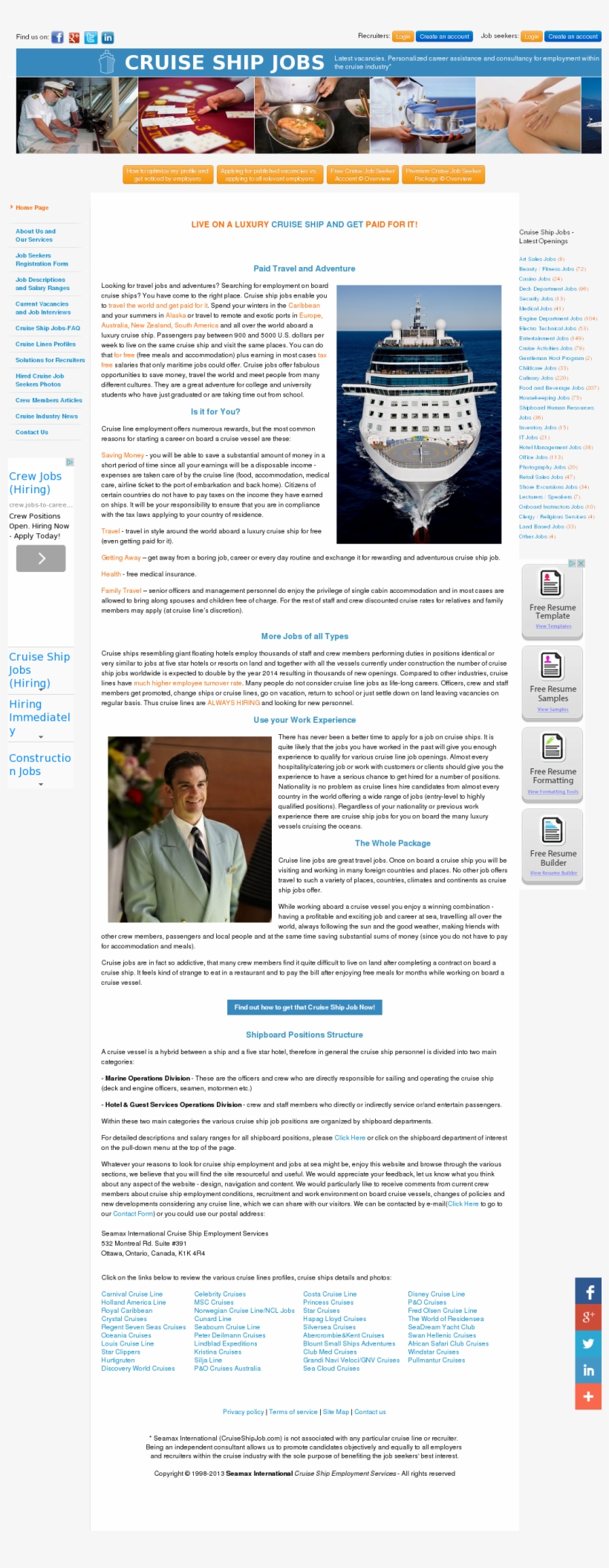 Cruise Ship Jobs - Cruiseferry, transparent png #5871899