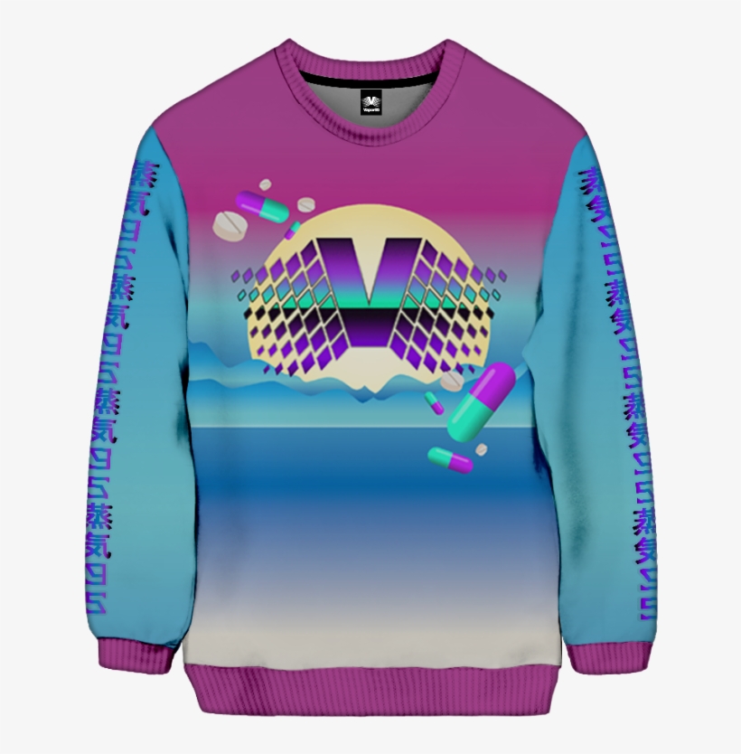 All Over Print Sweatshirt - Sweatshirt, transparent png #5872046