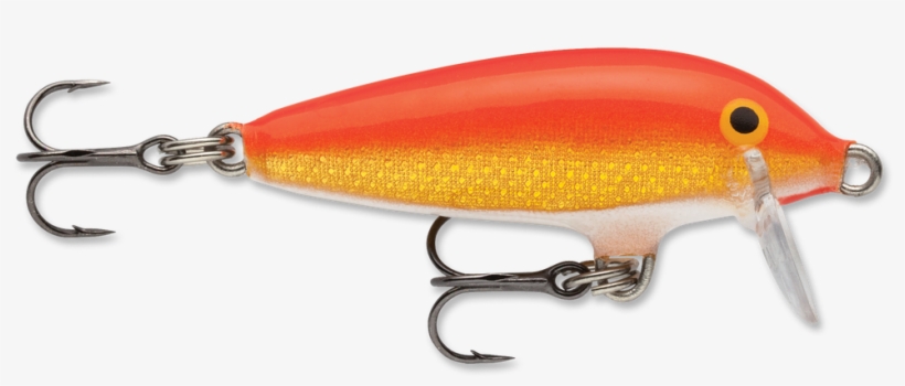 Rapala Original Floating Gold Fluorescent Red 1-1/2" - Rapala, transparent png #5872047