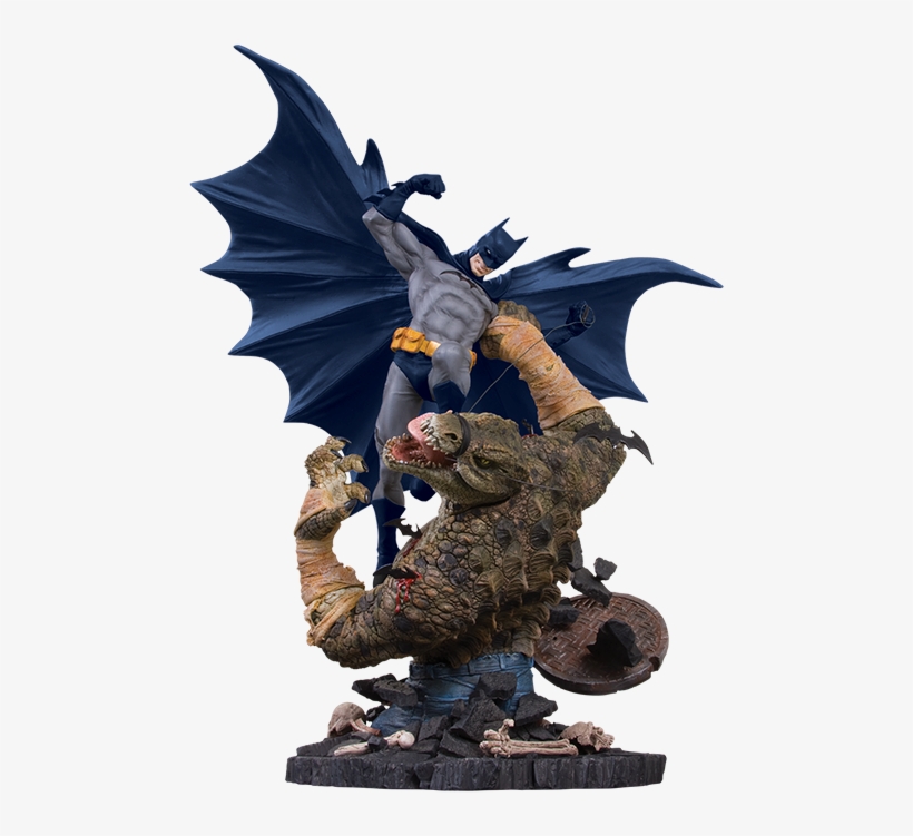 Batman Vs Killer Croc Statue - Batman Vs Killer Croc Dc Collectibles, transparent png #5874104