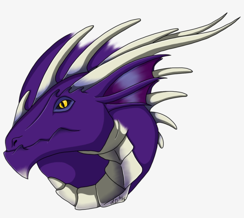 A Purple Dragon Taking A Break From Drawing For Work - Drawing, transparent png #5874407