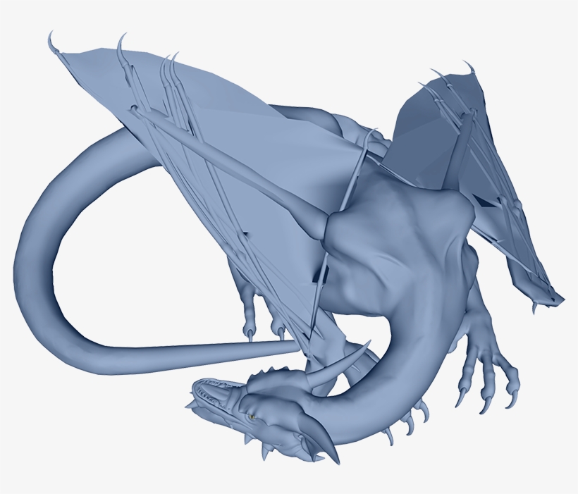 Sleeping Blue Dragon - Blue Dragon Sleeping, transparent png #5875052