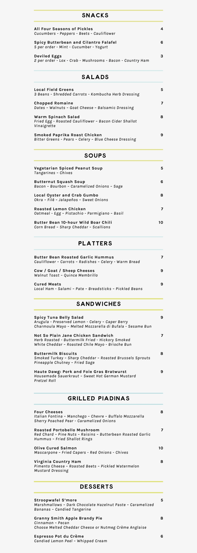 Bb Menu Fall 2018 Web Lunch, transparent png #5875527