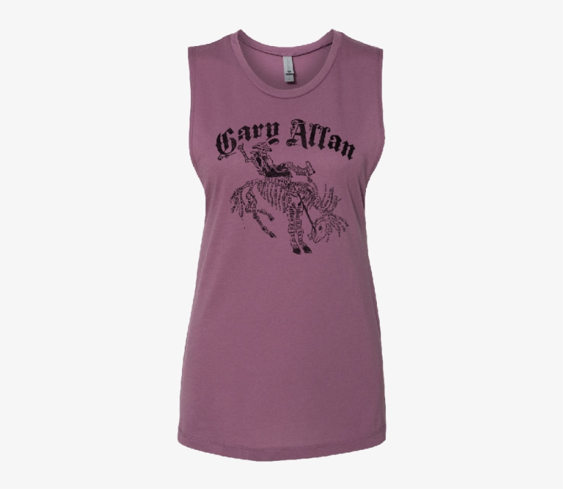 Gary Allan Ladies Purple Muscle Tank - Active Tank, transparent png #5875528