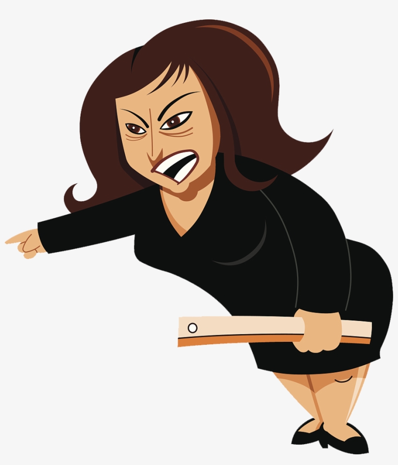 Clip Free Library Student Anger Stock Photography - Mad Teacher Cartoon, transparent png #5876459