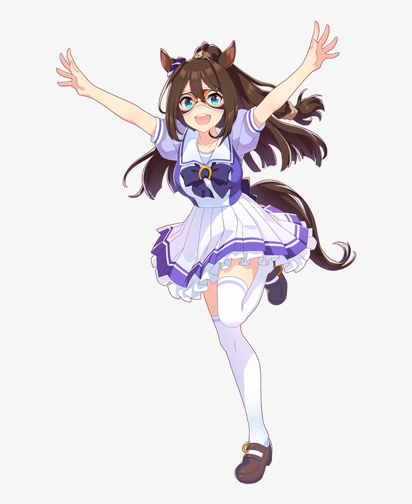 She's A Bright, Lively, Cheerful Girl - ウマ 娘 エル コンドル パサー マスク, transparent png #5877209