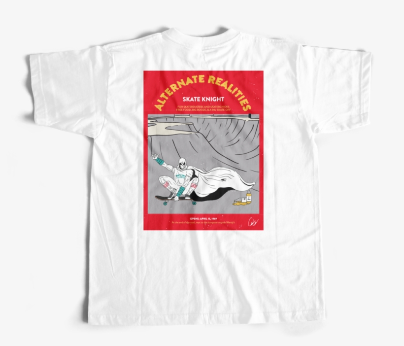 Skate Knight 40oz T-shirt, transparent png #5877419