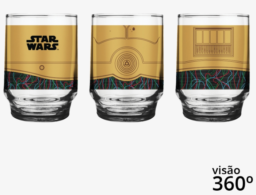 Copo Star Wars C3po - Copo Star Wars Kids, transparent png #5877526