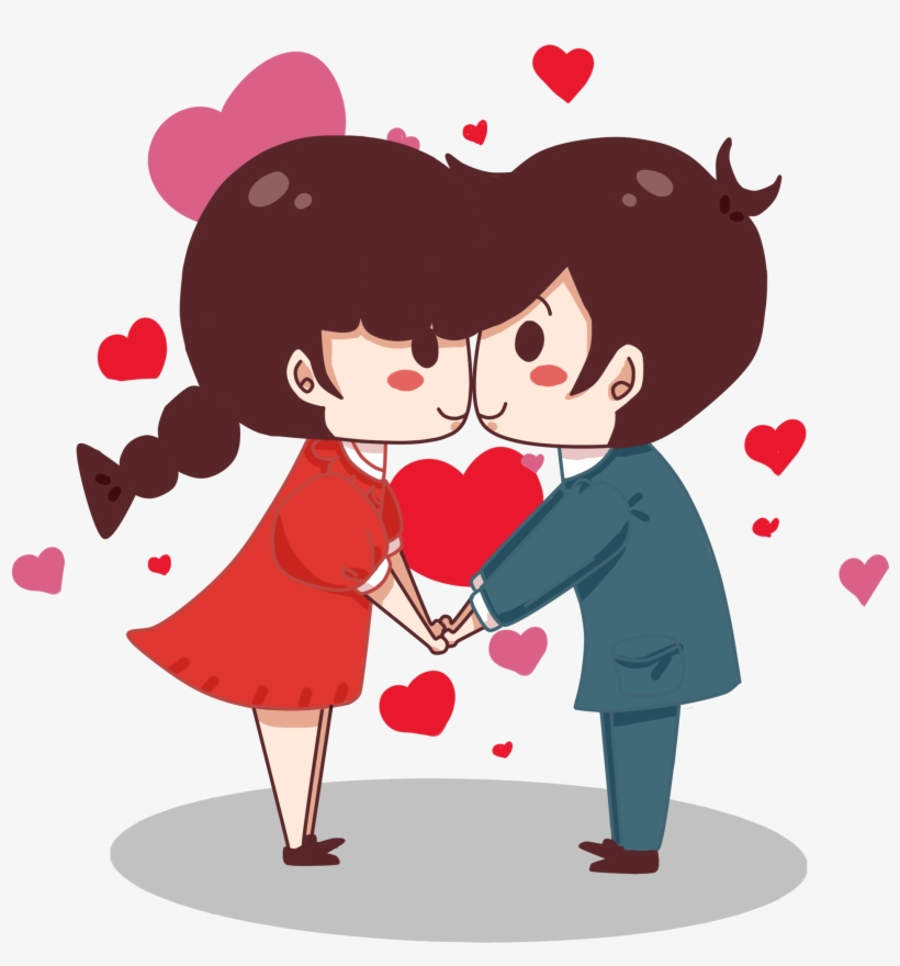 Valentine's Day Cute Little Couple Png Image Free Download - Romance, transparent png #5877626