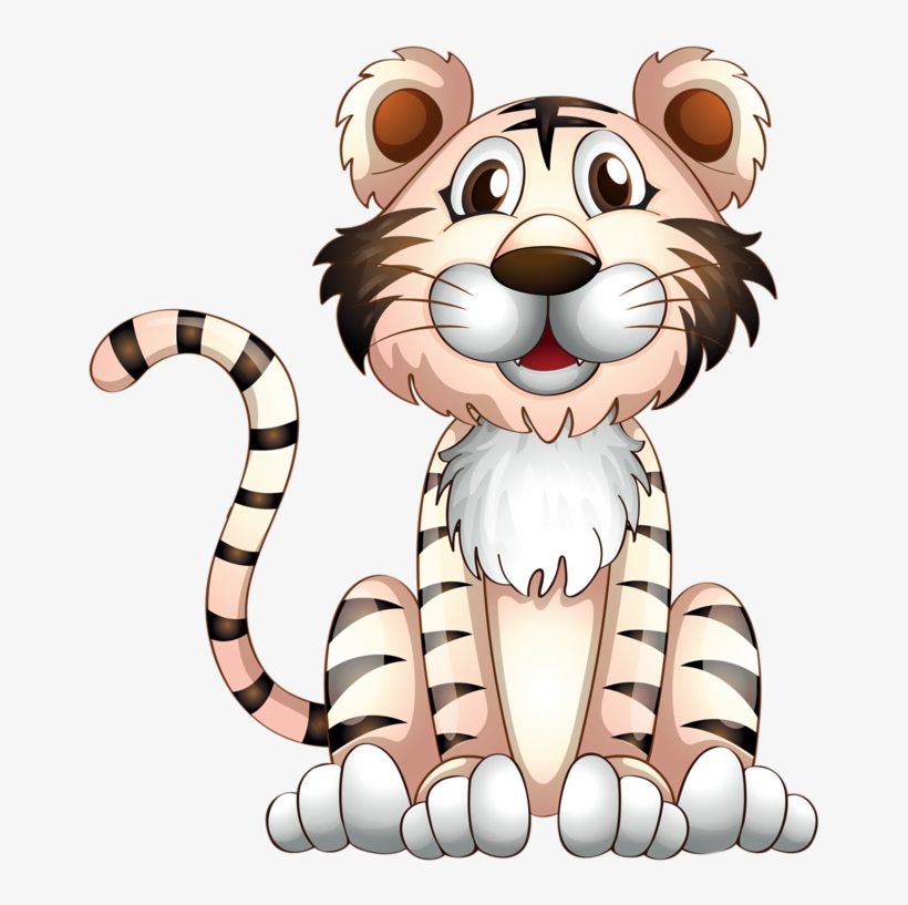 Cartoon Tiger, Tiger Design, Safari Png, Wildlife Art, - Sticker Autocollant Enfant Tigre Réf 3601 Dimensions, transparent png #5878140