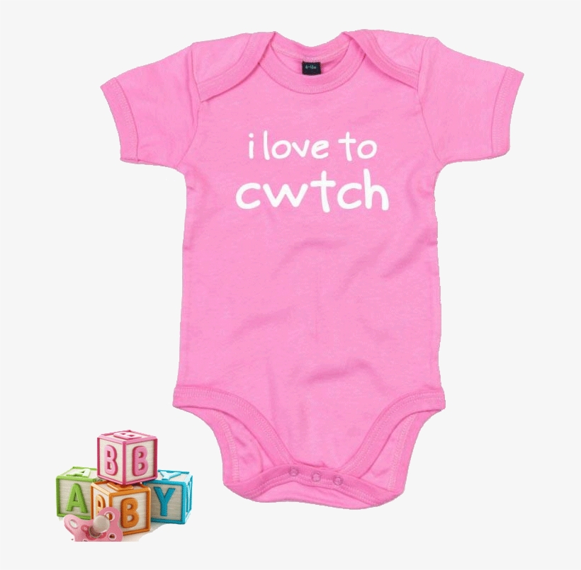 I Love To Cwtch - Baby Grow Transparent, transparent png #5878772