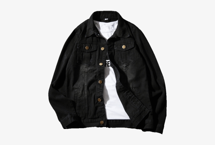 Autumn Denim Jacket Man Korean Style Vintage Jeans, transparent png #5879139