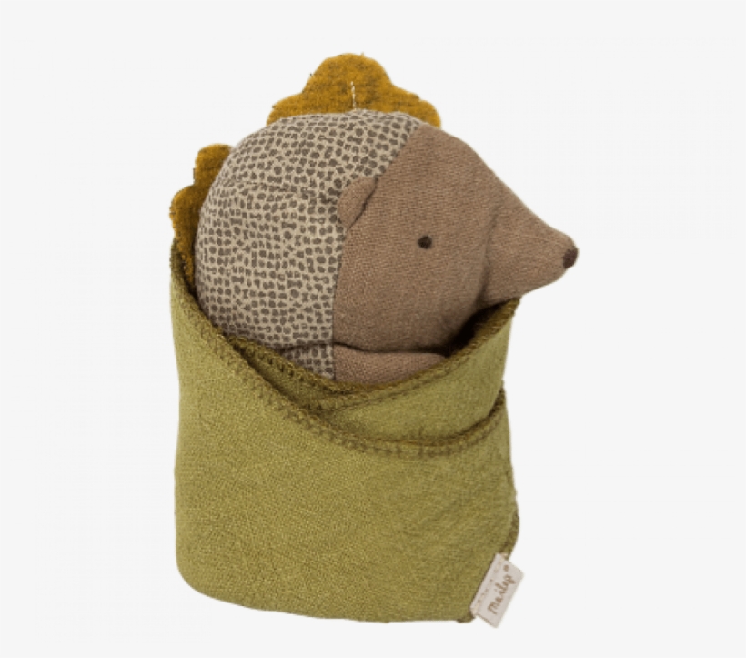 Maileg Little Hedgehog With Leaf, transparent png #5879196