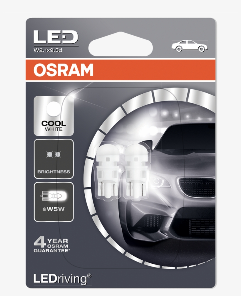 Osram W21 5w Led, transparent png #5879404