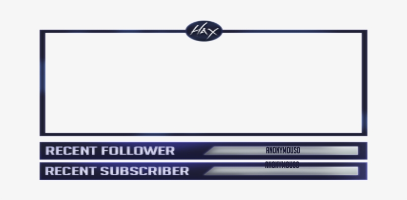 Iziwithax Ingame Overlay - Recent Follower Png, transparent png #5879554
