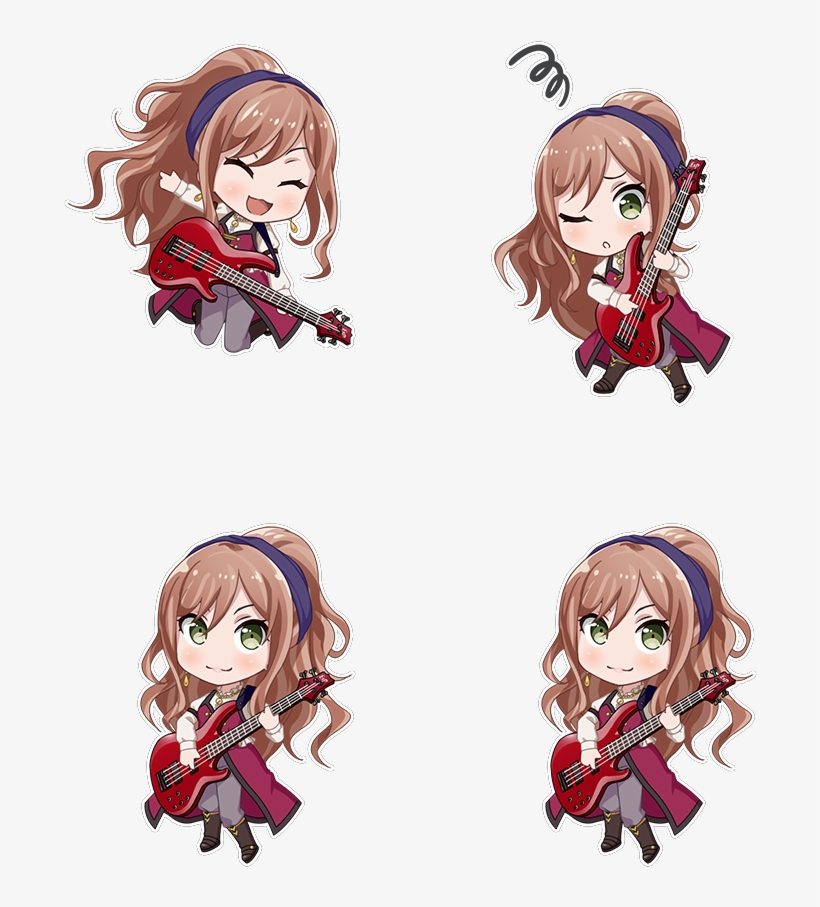 Romantic Chibi - Bangdream Chibis, transparent png #5879847